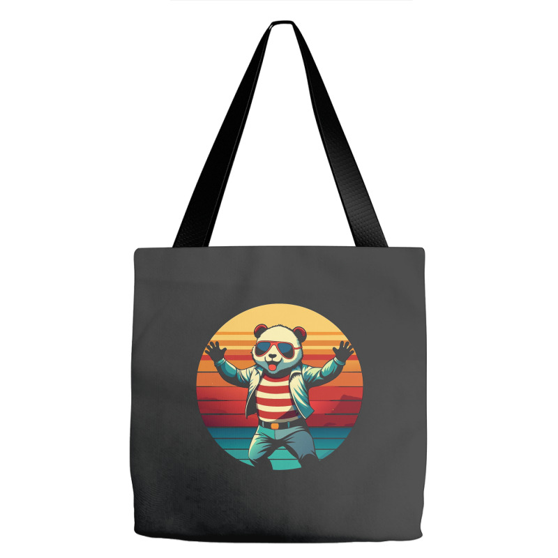 Panda Vintage Tote Bags | Artistshot