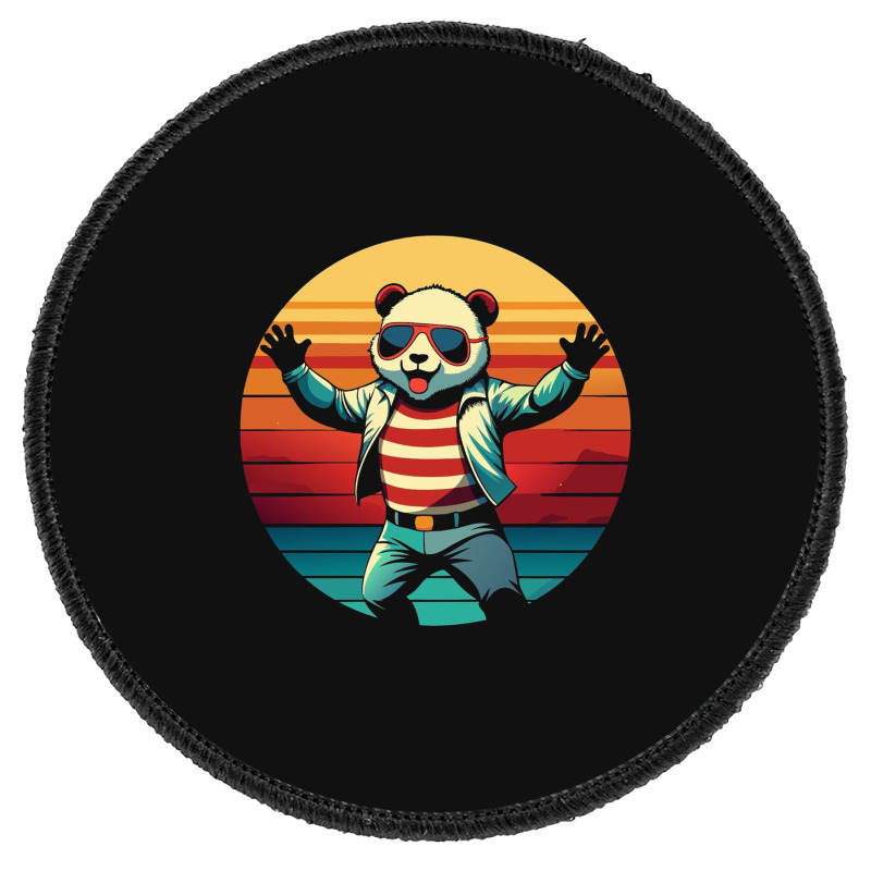 Panda Vintage Round Patch | Artistshot