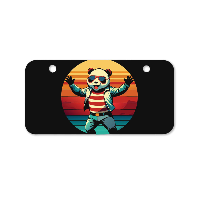 Panda Vintage Bicycle License Plate | Artistshot