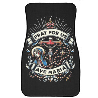 Pray For Us Front Car Mat | Artistshot