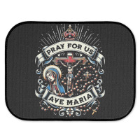 Pray For Us Rear Car Mat | Artistshot