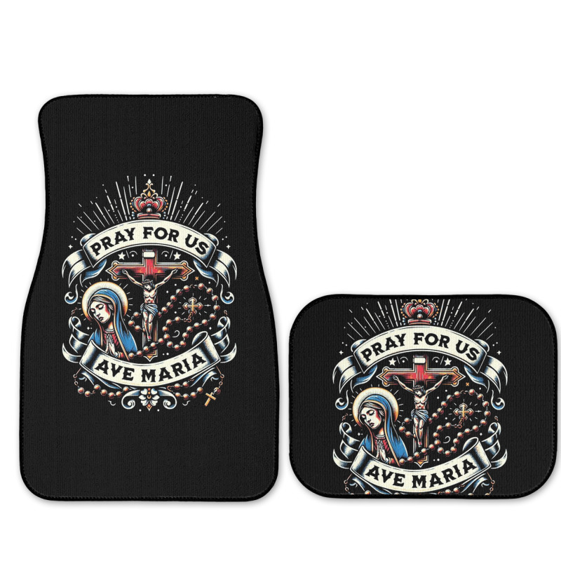 Pray For Us Full Set Car Mats | Artistshot