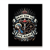 Pray For Us Metal Print Vertical | Artistshot