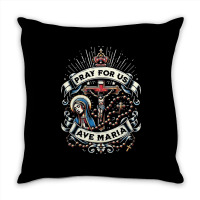 Pray For Us Throw Pillow | Artistshot