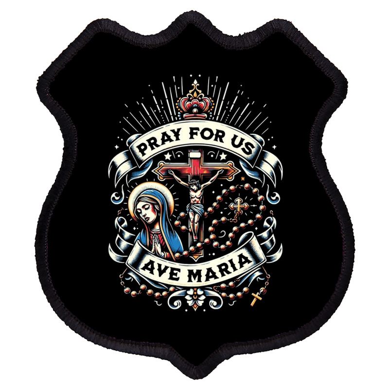 Pray For Us Shield Patch | Artistshot