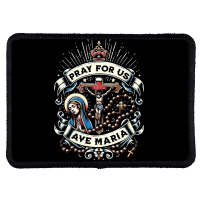 Pray For Us Rectangle Patch | Artistshot