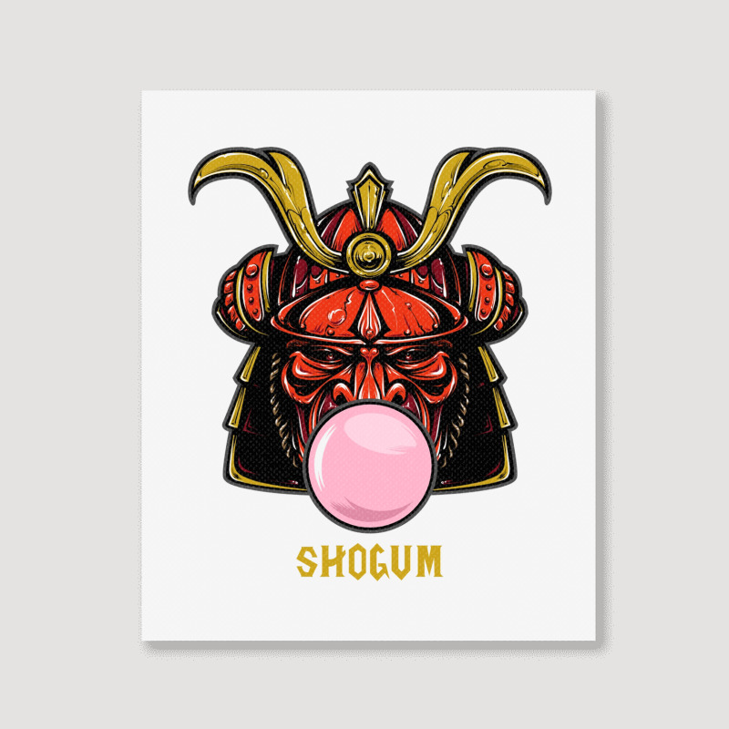 Shogum Shogun Samurai Parody Portrait Canvas Print | Artistshot