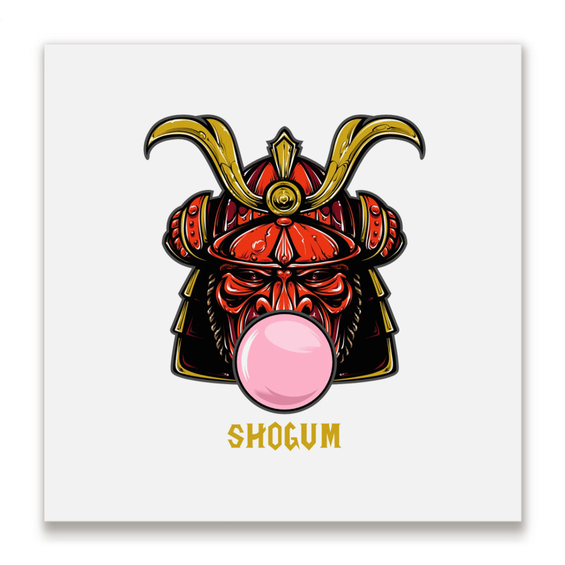 Shogum Shogun Samurai Parody Metal Print Square | Artistshot