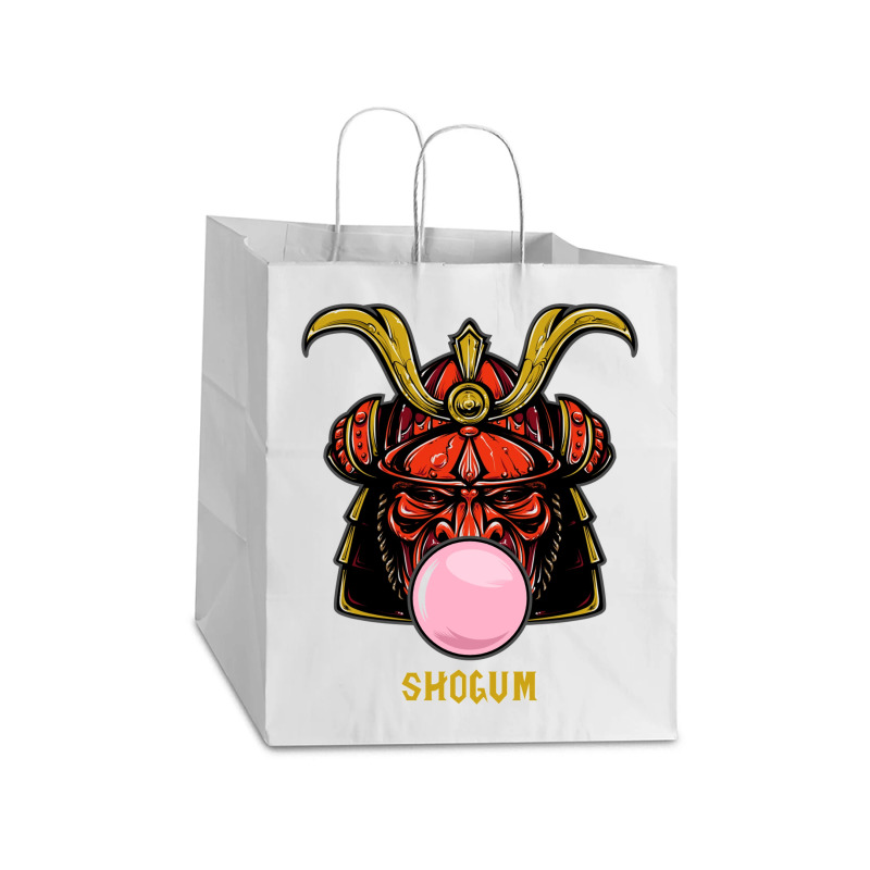 Shogum Shogun Samurai Parody Take Out Paper Bag - 14 X 10 X 15 1/2 | Artistshot