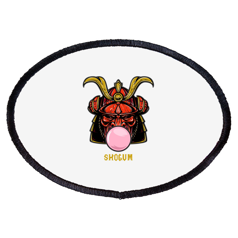 Shogum Shogun Samurai Parody Oval Patch | Artistshot