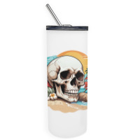 The Mystery Of The Smile Skinny Tumbler | Artistshot