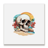 The Mystery Of The Smile Metal Print Square | Artistshot