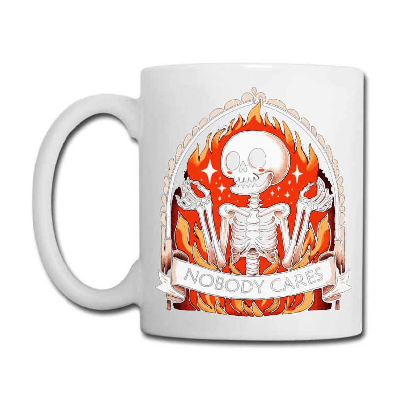 Skeleton Nobody Cares Coffee Mug | Artistshot