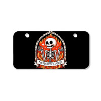 Skeleton Nobody Cares Bicycle License Plate | Artistshot