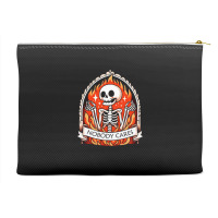 Skeleton Nobody Cares Accessory Pouches | Artistshot