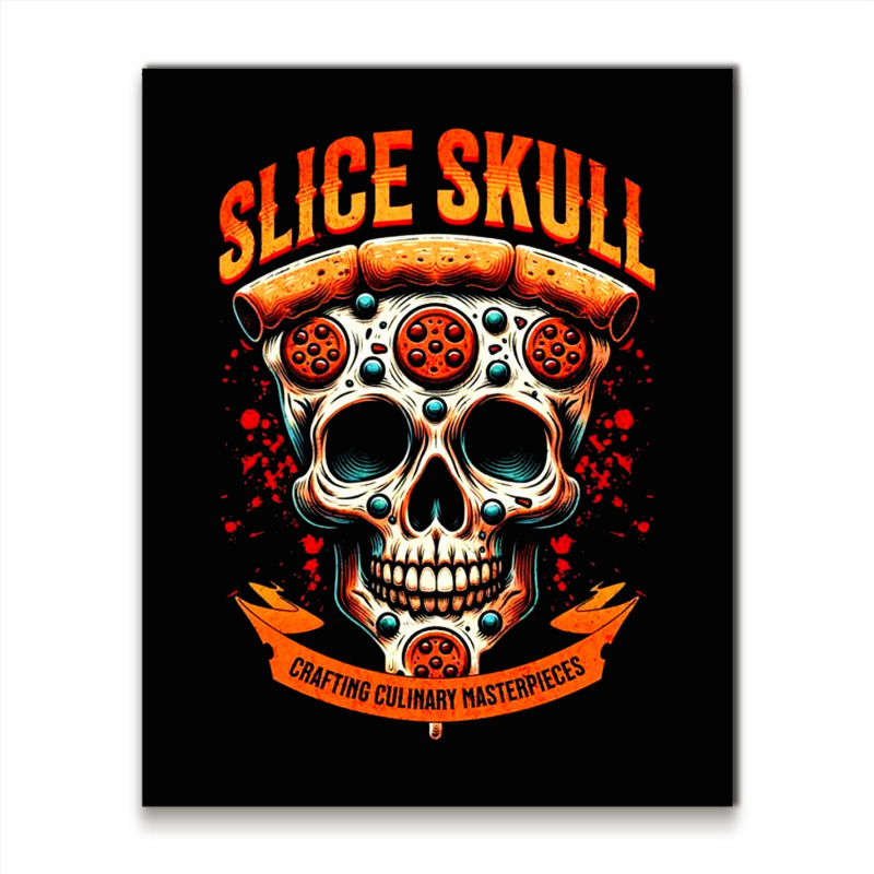 Slice Skull Metal Print Vertical | Artistshot