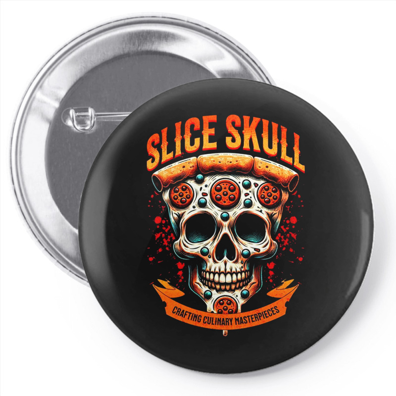 Slice Skull Pin-back Button | Artistshot