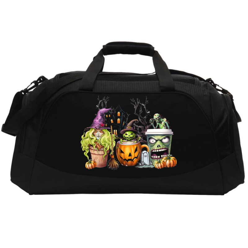 Spooky Coffee Halloween Active Duffel | Artistshot