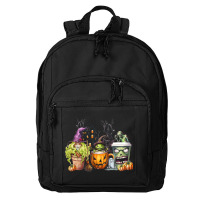 Spooky Coffee Halloween Basic Backpack | Artistshot