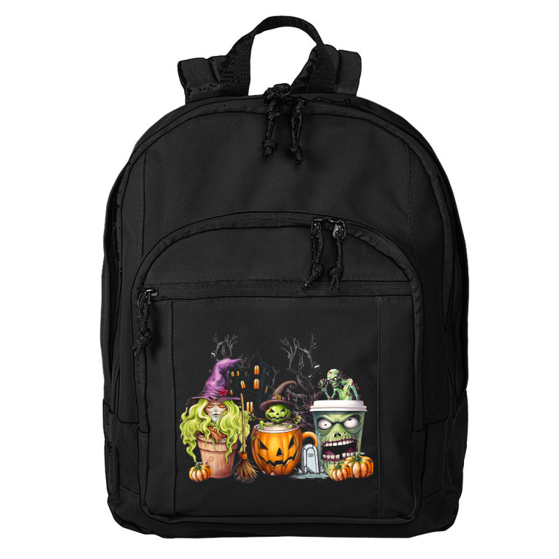 Spooky Coffee Halloween Basic Backpack | Artistshot