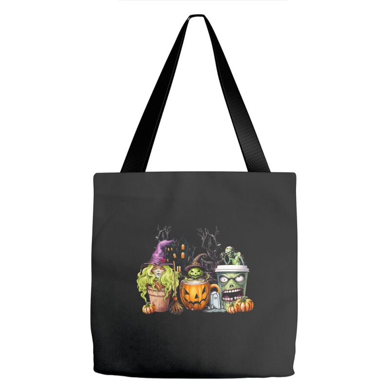 Spooky Coffee Halloween Tote Bags | Artistshot