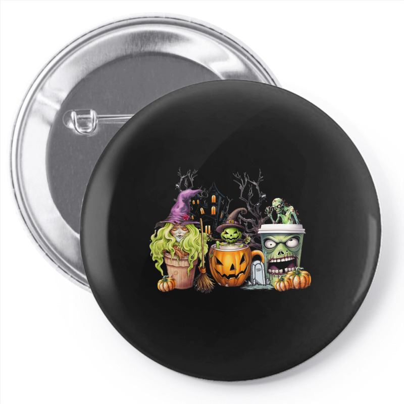 Spooky Coffee Halloween Pin-back Button | Artistshot