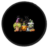 Spooky Coffee Halloween Round Patch | Artistshot