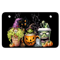 Spooky Coffee Halloween Atv License Plate | Artistshot