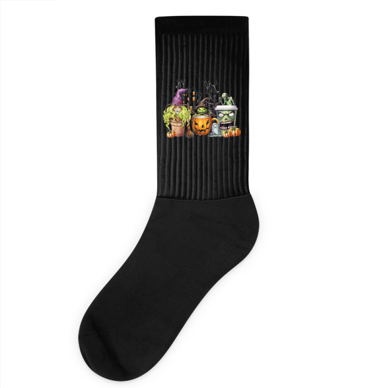 Spooky Coffee Halloween Socks | Artistshot