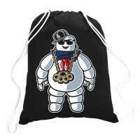 Stay-puft Marshmallow Man Comic Caricature Pop Cul Drawstring Bags | Artistshot