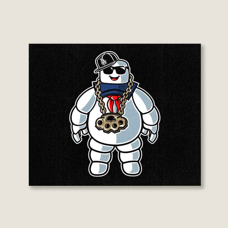 Stay-puft Marshmallow Man Comic Caricature Pop Cul Landscape Canvas Print | Artistshot