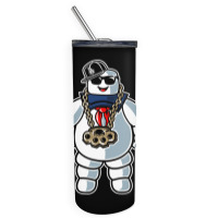 Stay-puft Marshmallow Man Comic Caricature Pop Cul Skinny Tumbler | Artistshot