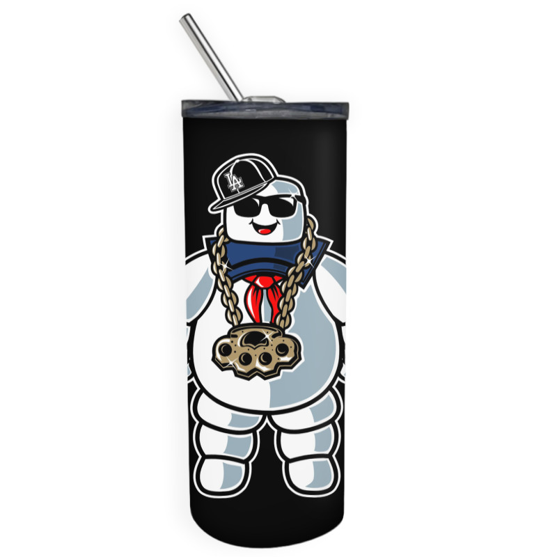 Stay-puft Marshmallow Man Comic Caricature Pop Cul Skinny Tumbler | Artistshot