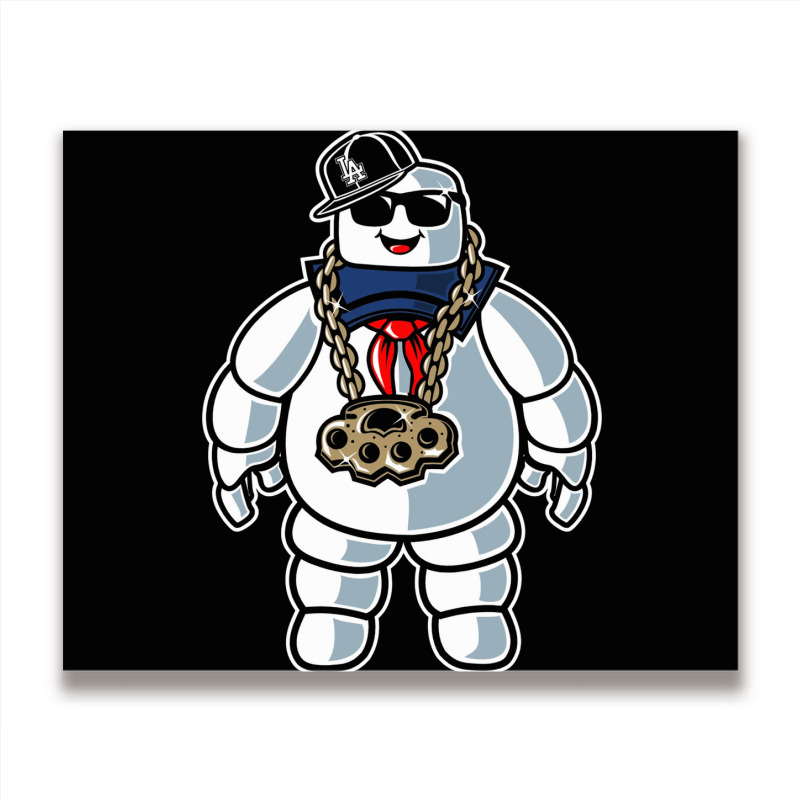 Stay-puft Marshmallow Man Comic Caricature Pop Cul Metal Print Horizontal | Artistshot