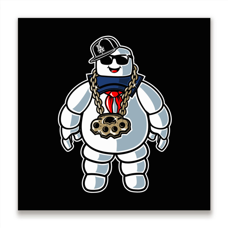 Stay-puft Marshmallow Man Comic Caricature Pop Cul Metal Print Square | Artistshot