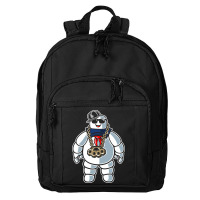 Stay-puft Marshmallow Man Comic Caricature Pop Cul Basic Backpack | Artistshot