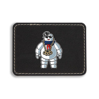 Stay-puft Marshmallow Man Comic Caricature Pop Cul Rectangle  Leatherette Patch | Artistshot