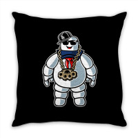 Stay-puft Marshmallow Man Comic Caricature Pop Cul Throw Pillow | Artistshot