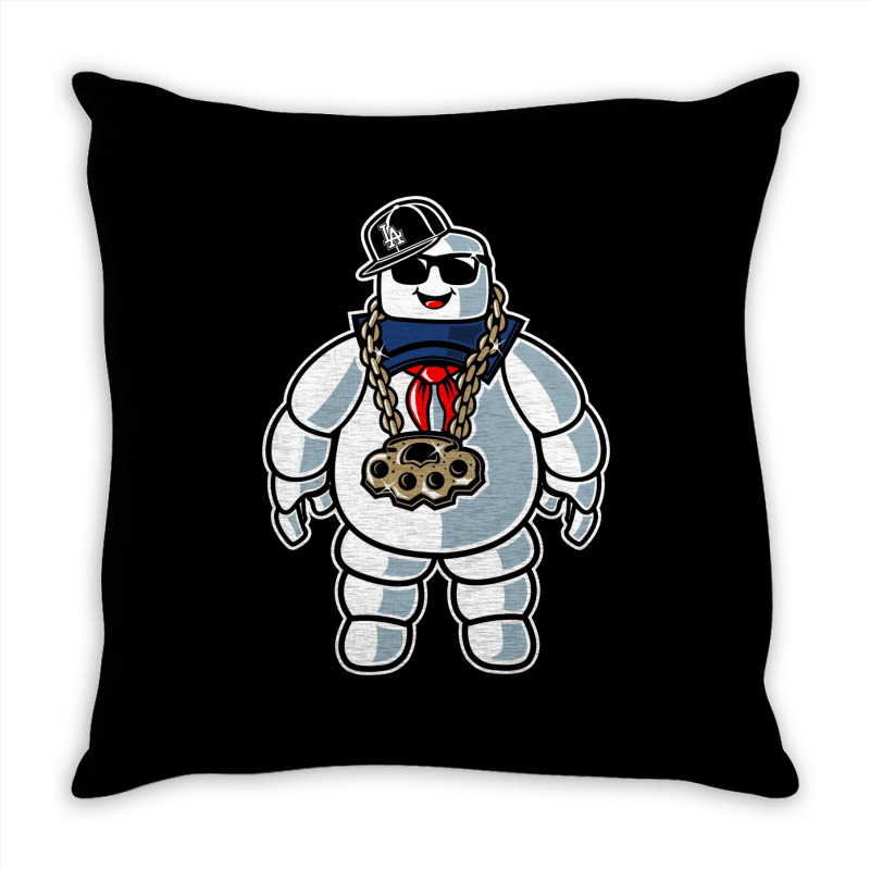 Stay-puft Marshmallow Man Comic Caricature Pop Cul Throw Pillow | Artistshot