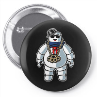 Stay-puft Marshmallow Man Comic Caricature Pop Cul Pin-back Button | Artistshot