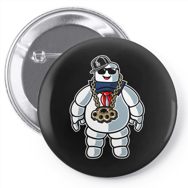 Stay-puft Marshmallow Man Comic Caricature Pop Cul Pin-back Button | Artistshot