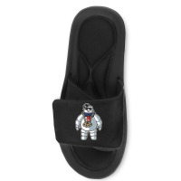 Stay-puft Marshmallow Man Comic Caricature Pop Cul Slide Sandal | Artistshot