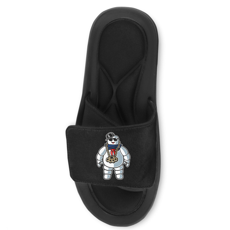 Stay-puft Marshmallow Man Comic Caricature Pop Cul Slide Sandal | Artistshot