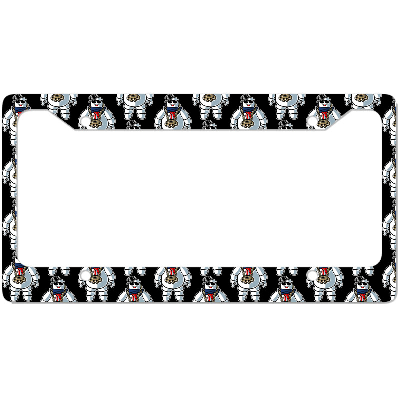 Stay-puft Marshmallow Man Comic Caricature Pop Cul License Plate Frame | Artistshot