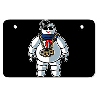 Stay-puft Marshmallow Man Comic Caricature Pop Cul Atv License Plate | Artistshot