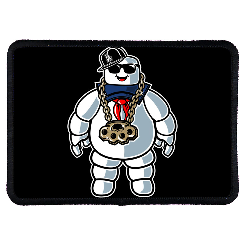 Stay-puft Marshmallow Man Comic Caricature Pop Cul Rectangle Patch | Artistshot