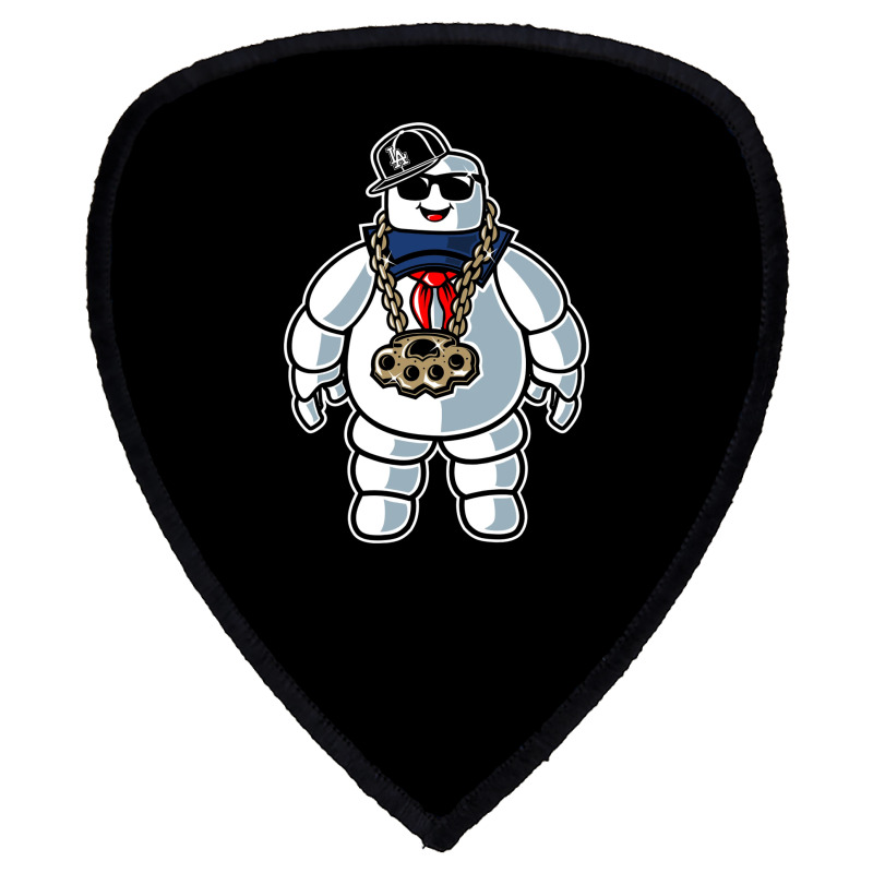 Stay-puft Marshmallow Man Comic Caricature Pop Cul Shield S Patch | Artistshot