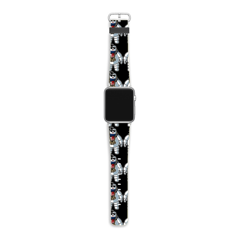 Stay-puft Marshmallow Man Comic Caricature Pop Cul Apple Watch Band | Artistshot