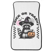 Trick Or Trashy Halloween Front Car Mat | Artistshot