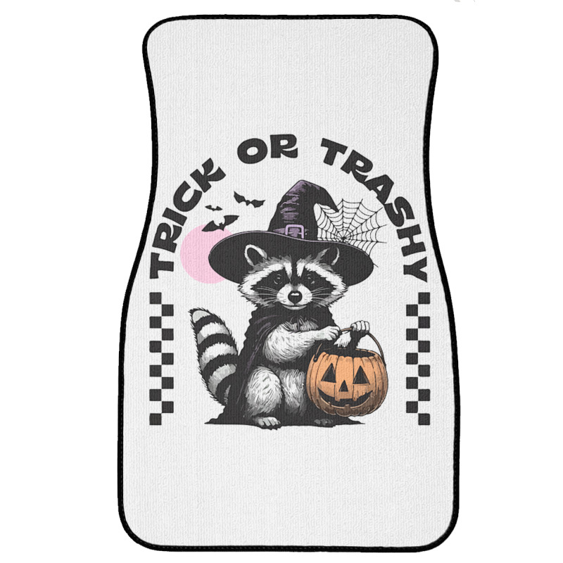 Trick Or Trashy Halloween Front Car Mat | Artistshot